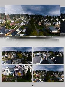 欧美小镇唯美航拍视频,梦幻画卷空中绽放